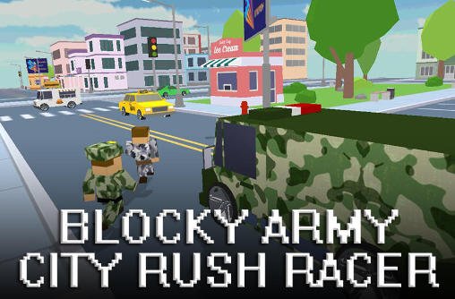 download Blocky army: City rush racer apk
